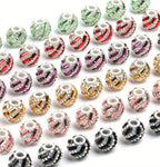 18mm Fancy Rectangle Rhinestone Swirl Beads
