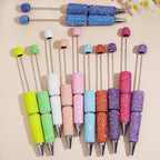 Clear Shinny Rhinestone Clay  Beadable Pens