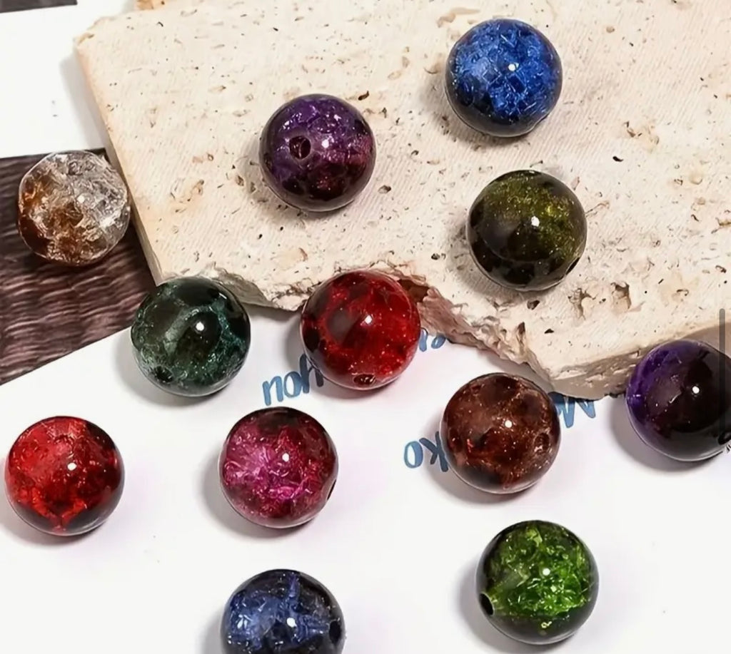 16mm Animal Print Beads Mix-L12