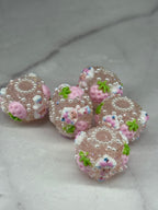 18mm Rhinestones Sugar Character Beads