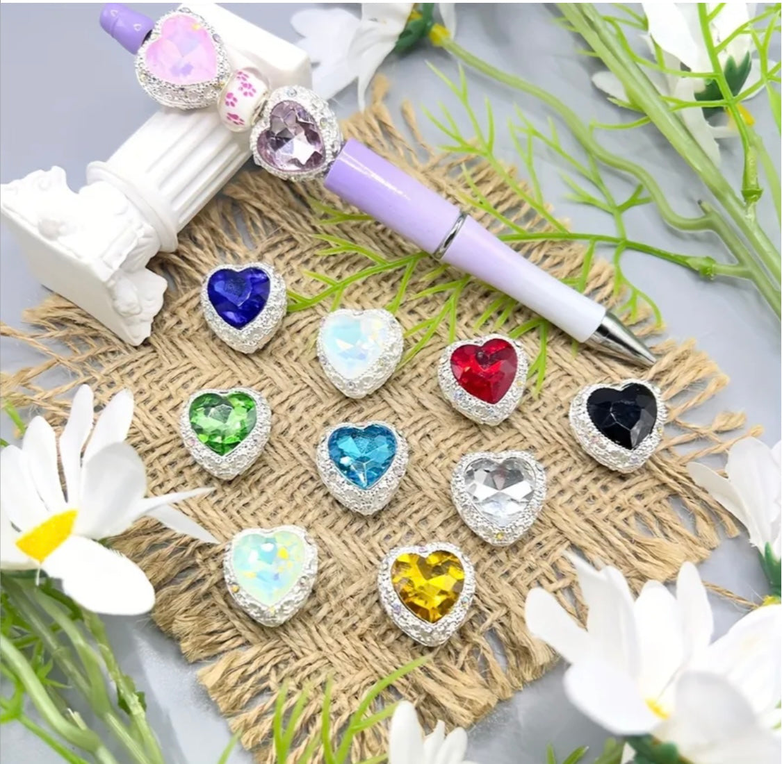 Rhinestone Metal Heart Main image