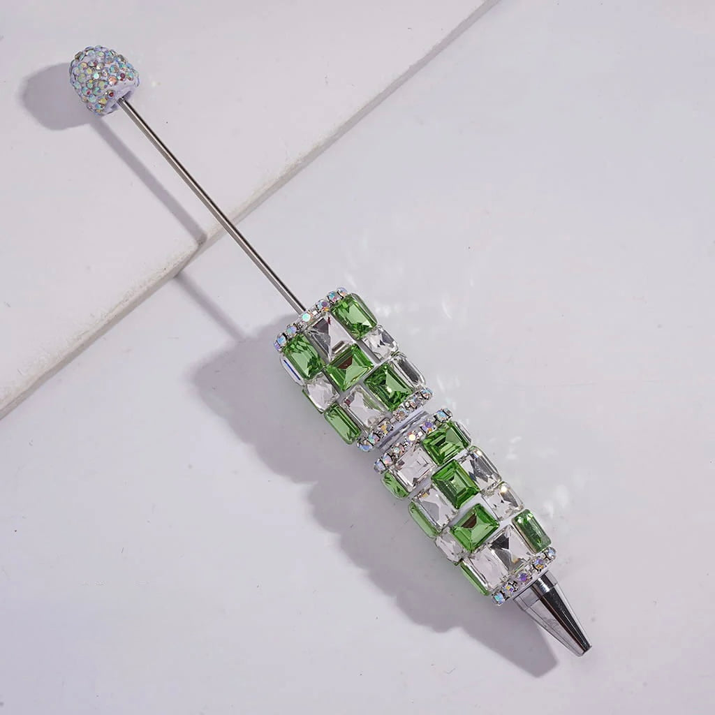 Rectangle Square Rhinestone Beadable Pens