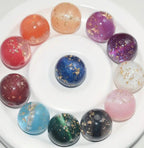 16mm Shimmer Gold Foil Beads (Mix and Single Colors)