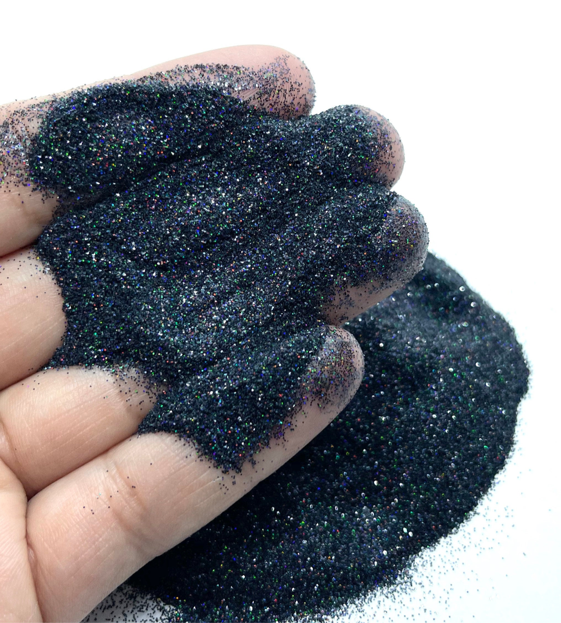 Black Holographic Ultra Fine Glitter-✨️