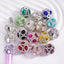 18mm Faceted Teardrop Crystal and Fancy Rhinestone Beads (5pcs)