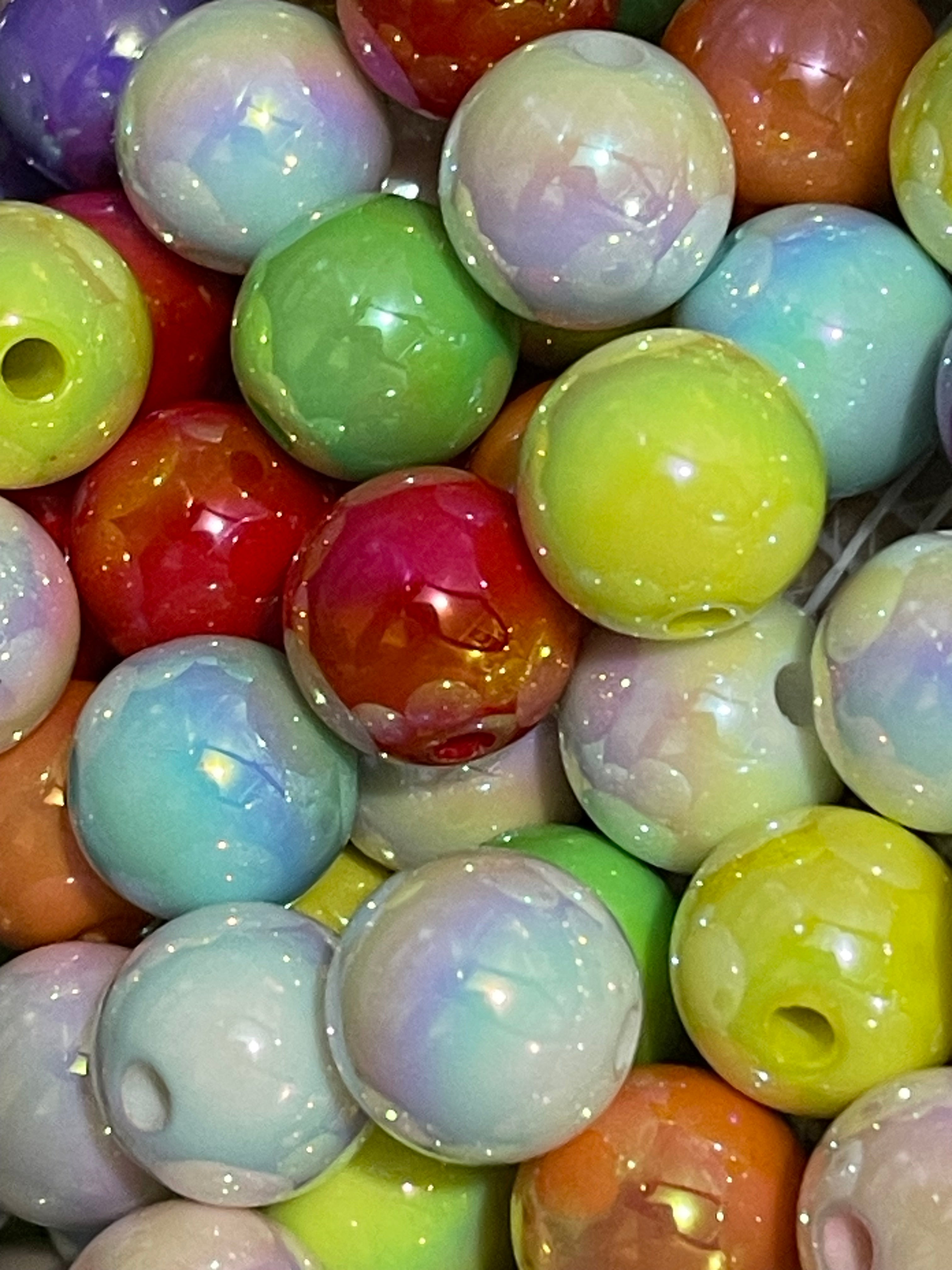 14mm Solid AB Beads Mix Main image