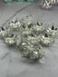 Rose Metal Alloy Crown Beads