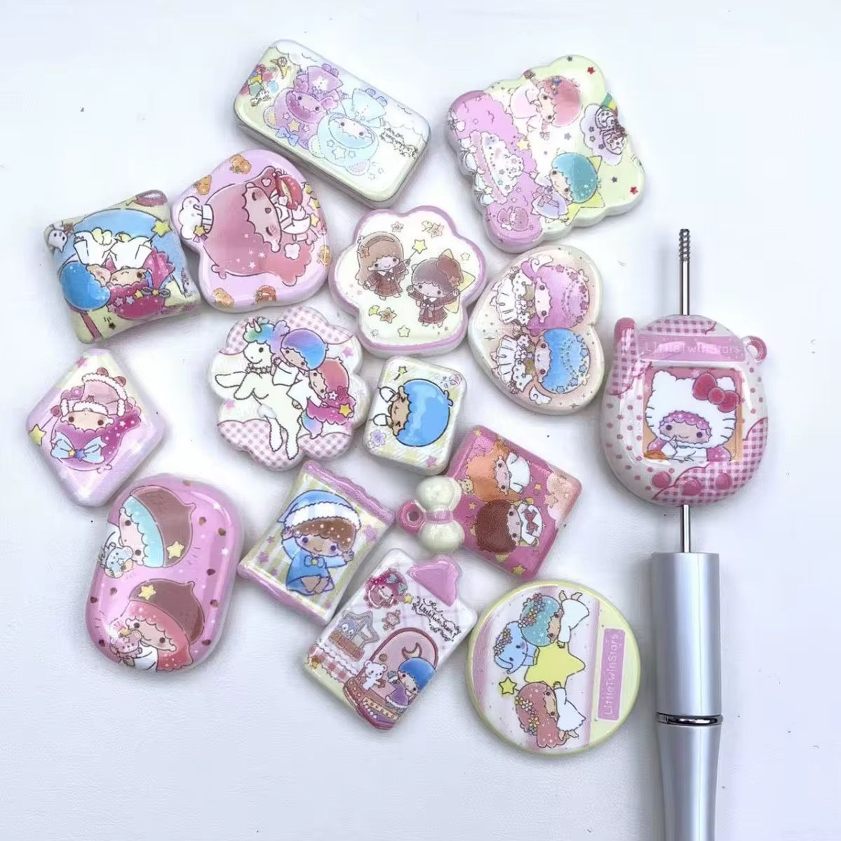 Twinstar Acrylic Shaped Beads-DD7 Main image