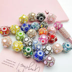 20mm Rhinestone and Round Crystals Fancy Bead (5pcs)