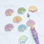 Glitter Peacock Beads-V23