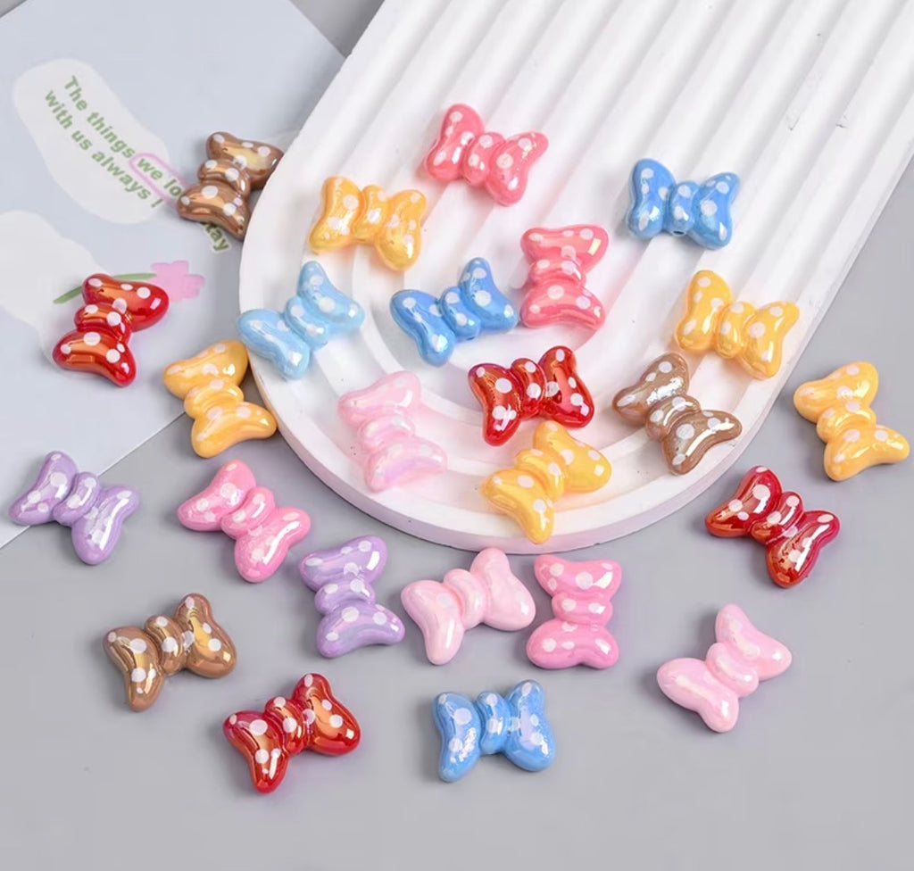Polkadot Bow Beads Mix-Z15