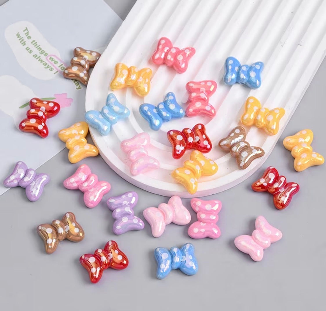 Polkadot Bow Beads Mix-Z15