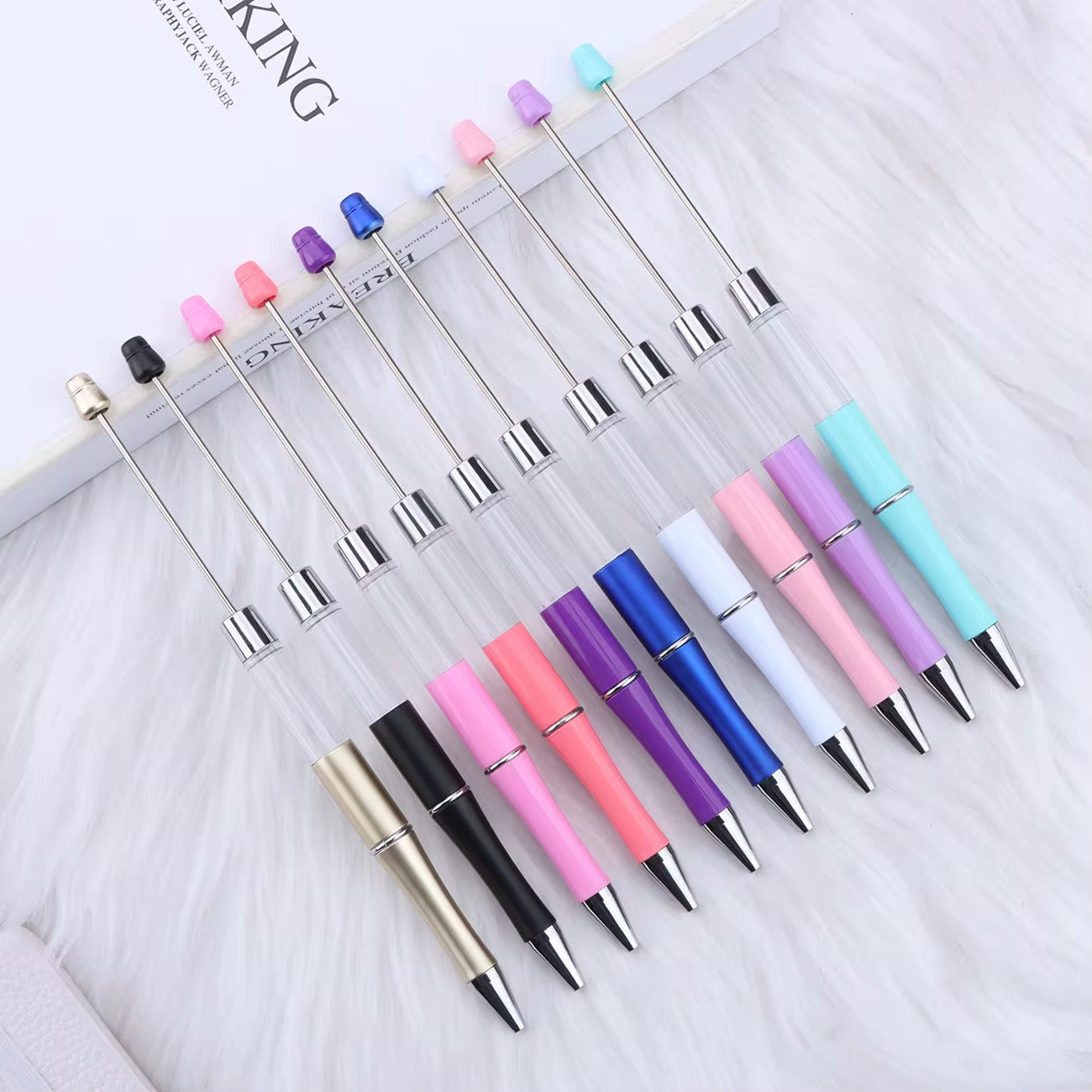 Shaker/Snowglobe beadable pens (Style 2)