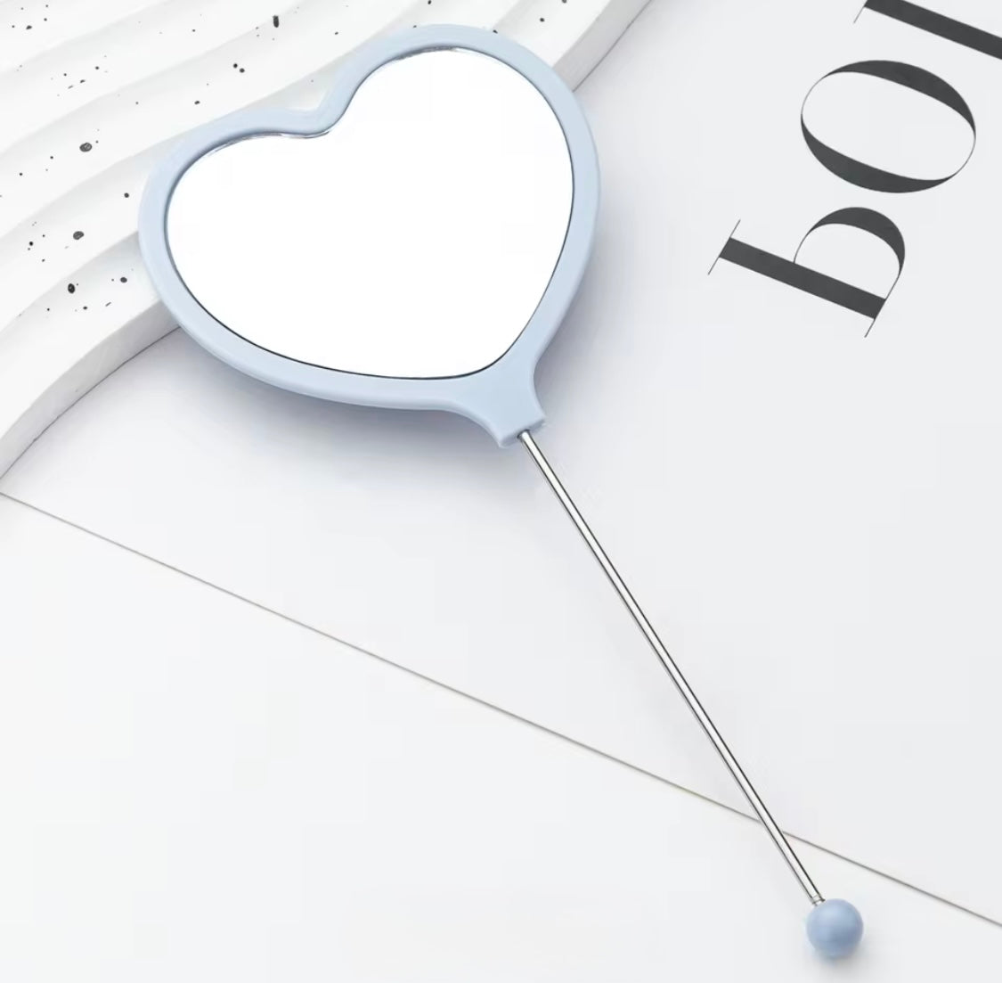 Heart Shaped Beadable Mirror Secondary image