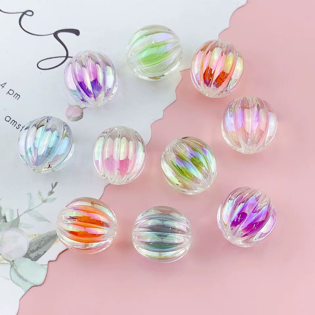 16mm Double Layered Pumpkin Bead Mix-W16