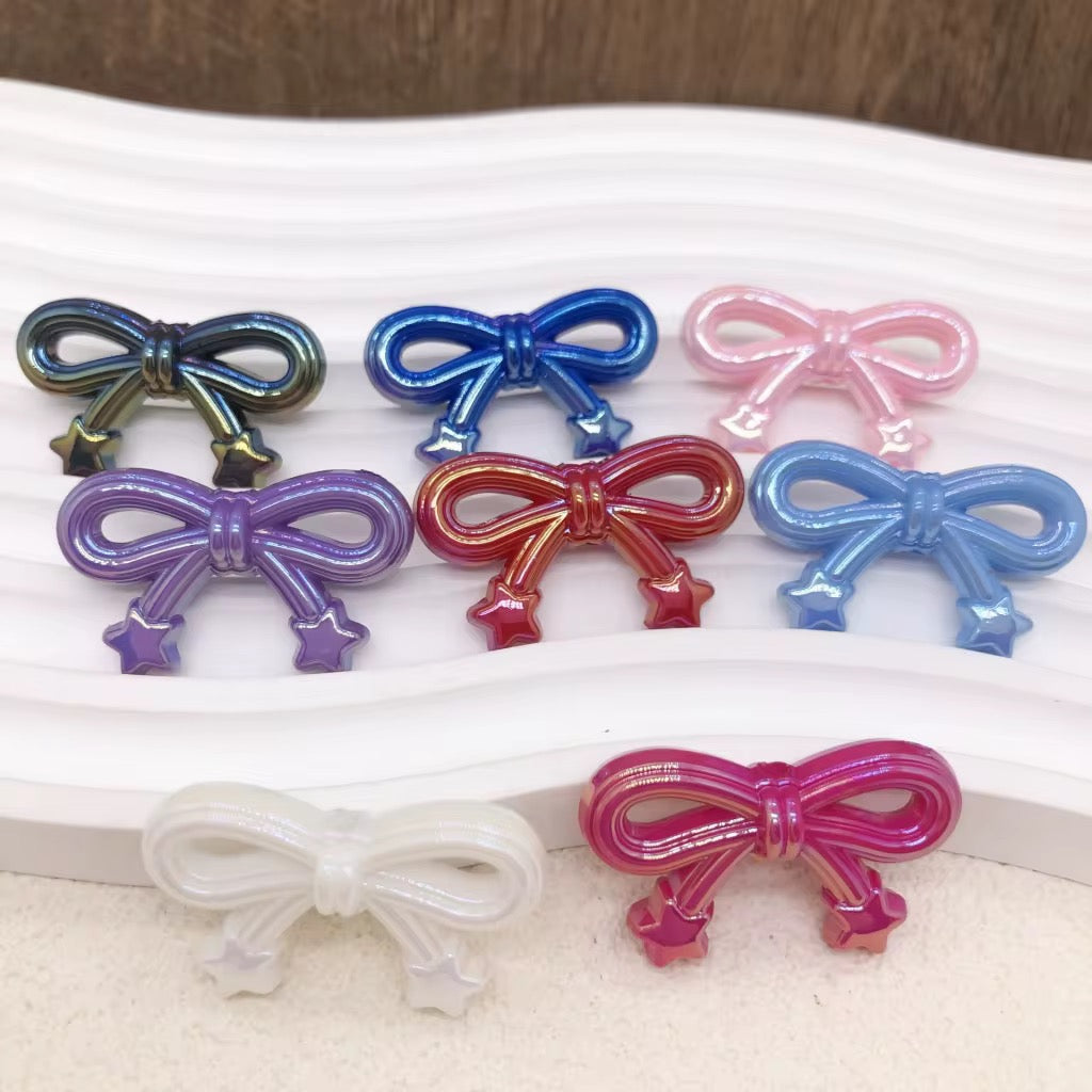 Solid Color Bow Knot Beads-A16