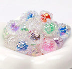 16mm Rose Shaped AB Double Layered Rose Beads