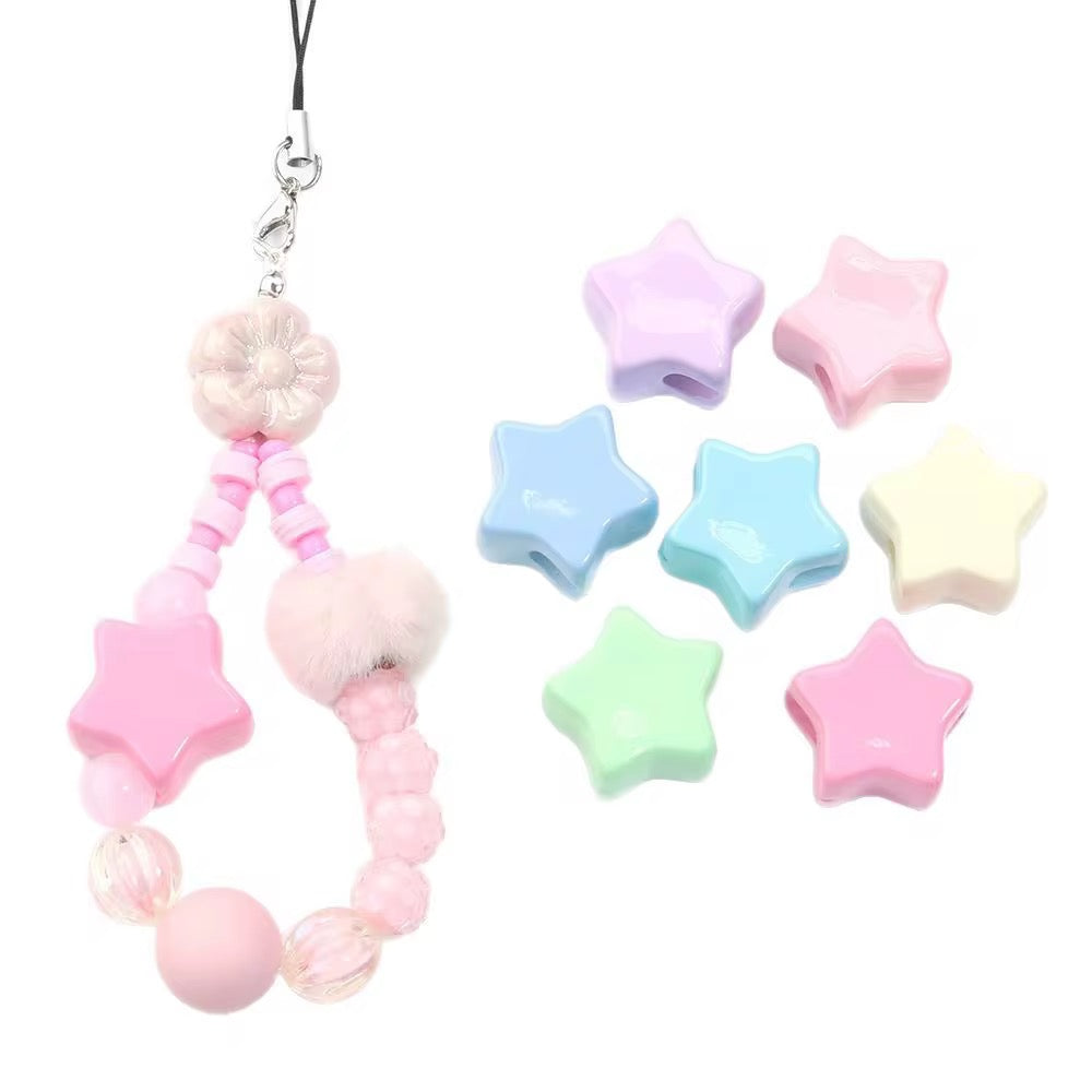 Wide Hole Shape Mix Beads (10pcs)