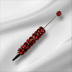 Beadable Clay Pens with Dazzling Heart in Assorted Colors Valentine's Day, AB Rhinestones