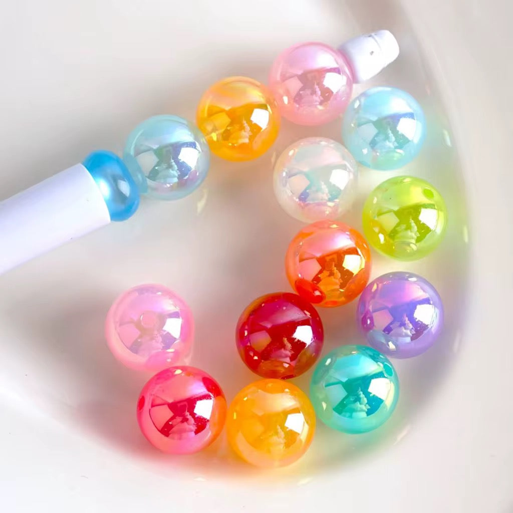 12mm Glossy Jelly Bright Colors Bead Mix-W4