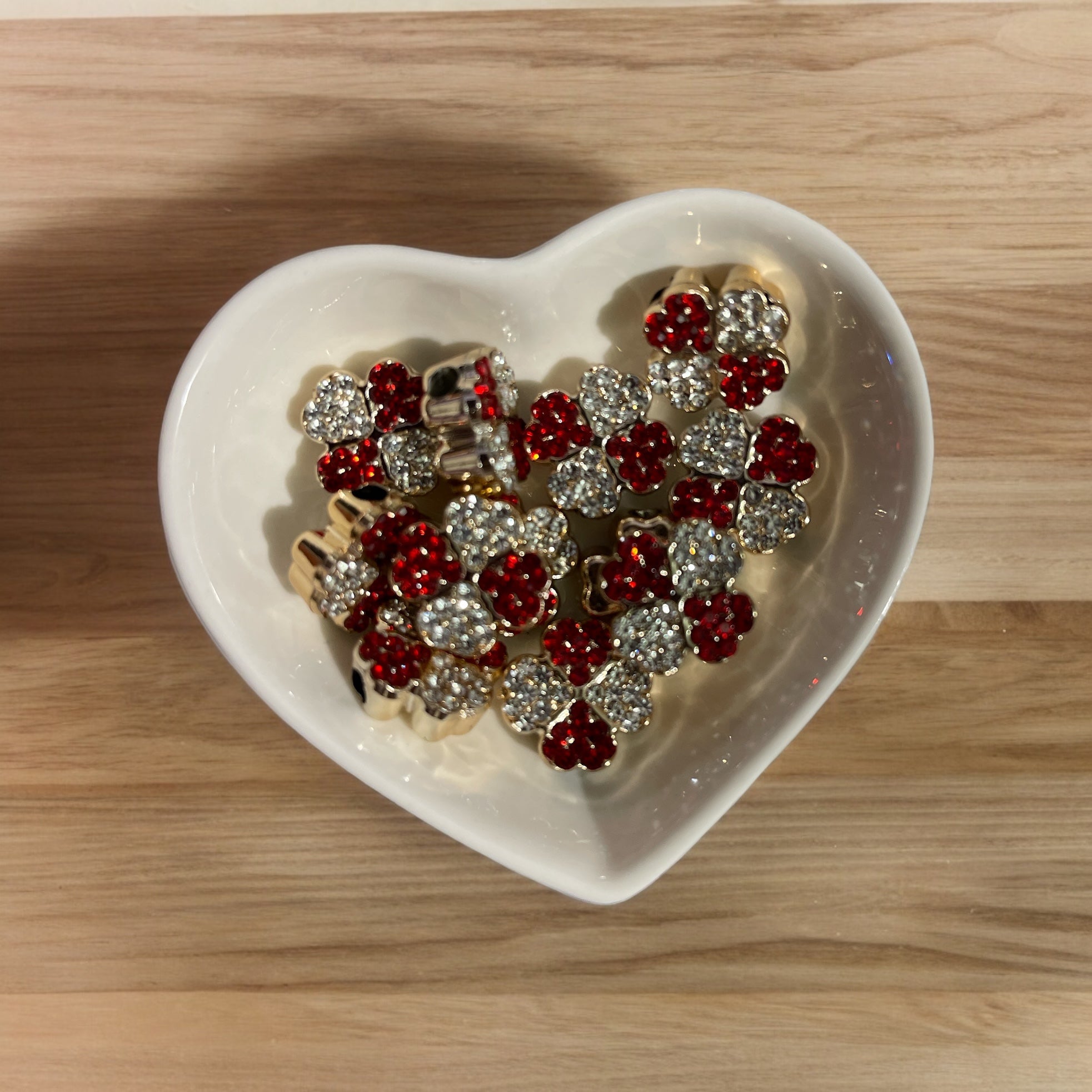 Rhinestone Clover Beads(10pc) Secondary image