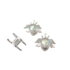 Rhinestone Alloy Crowned Heart with Wings