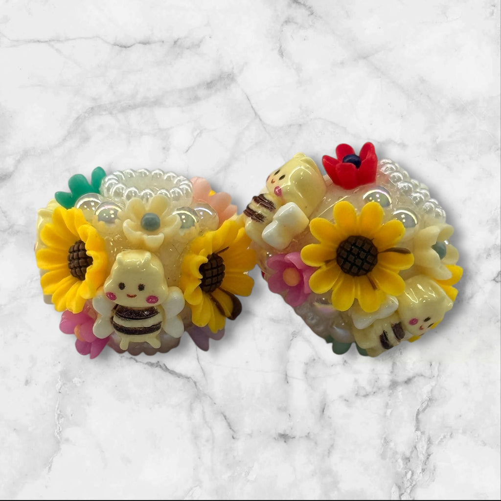 20mm Bee and Daisy Flowers Beads-Q2