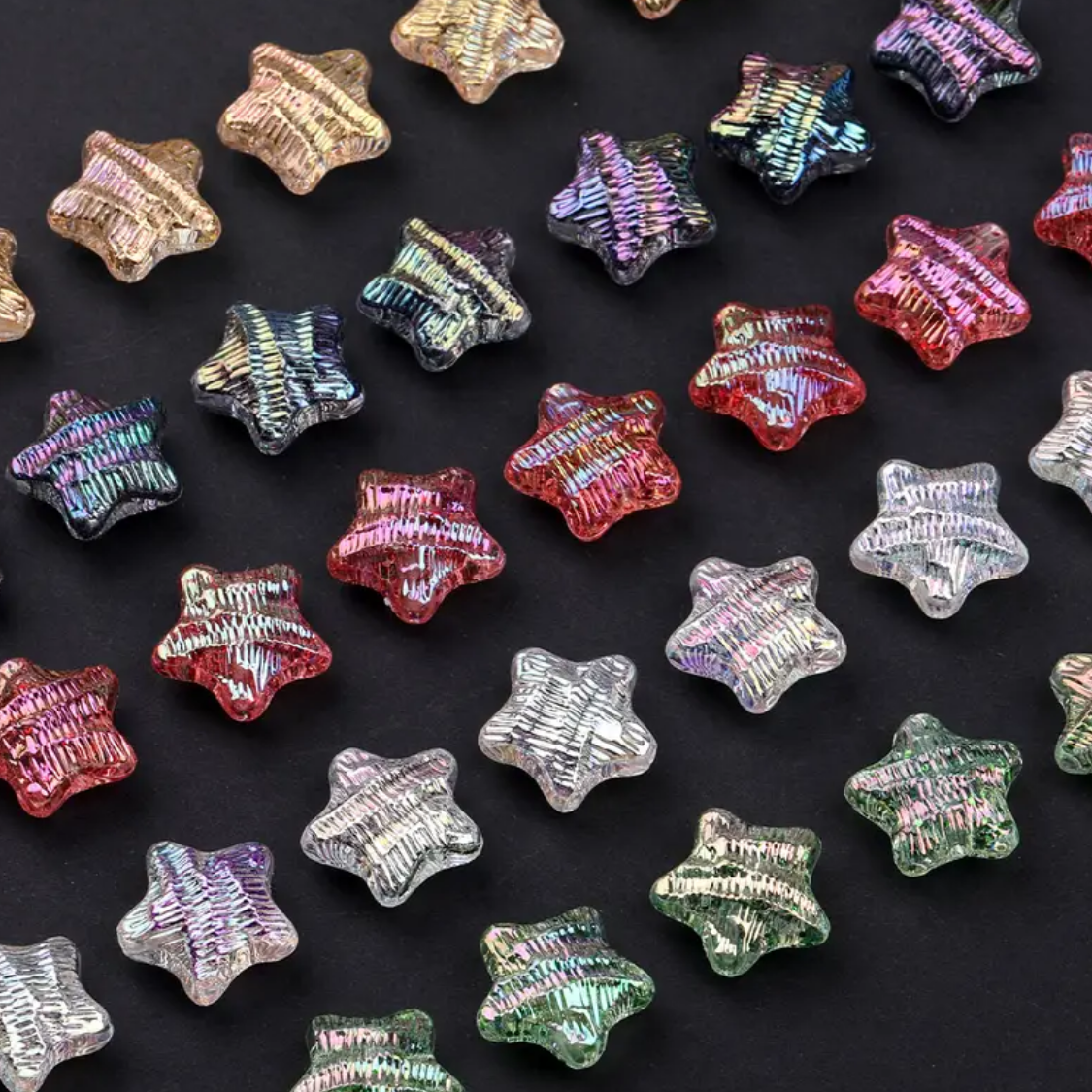 19mm Wavy Electroplated Stars