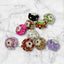16mm Rhinestone Poinsettia Flower Fancy Beads (5pcs)