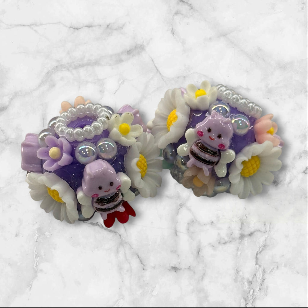 20mm Bee and Daisy Flowers Beads-Q2