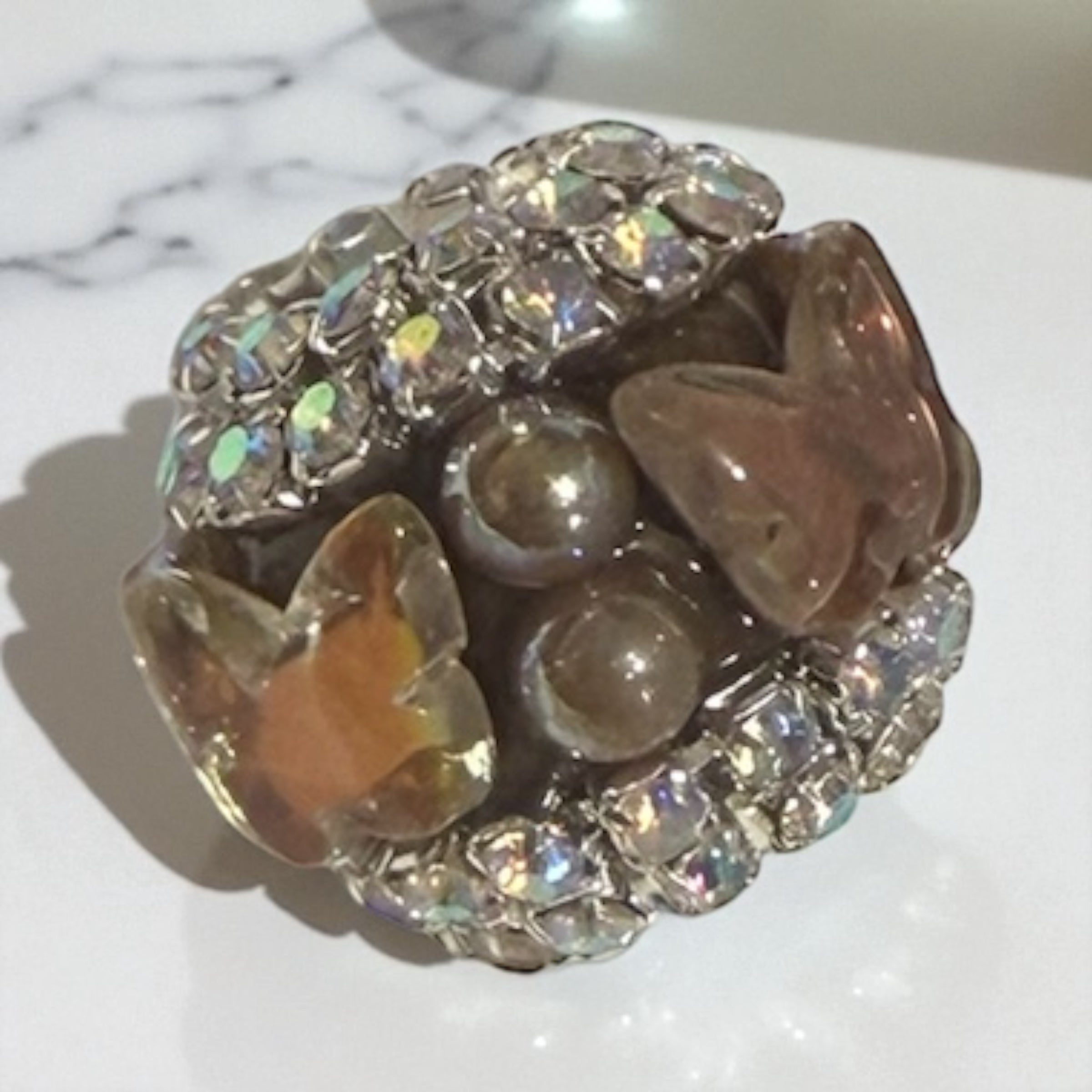 16mm Fancy Crystal Butterfly Beads-S22