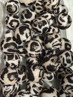 15mm Patterned Silicone Beads