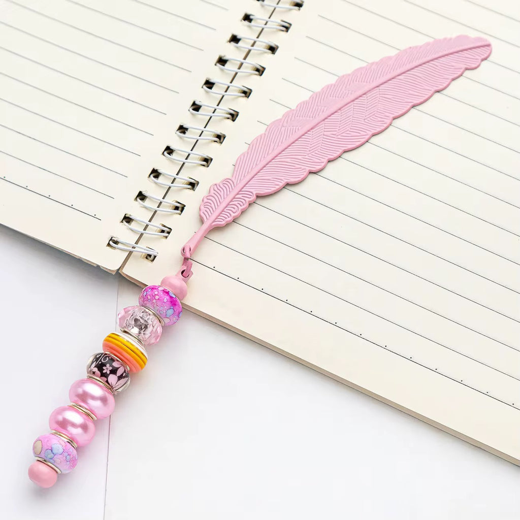 Feather Beadable Bookmark