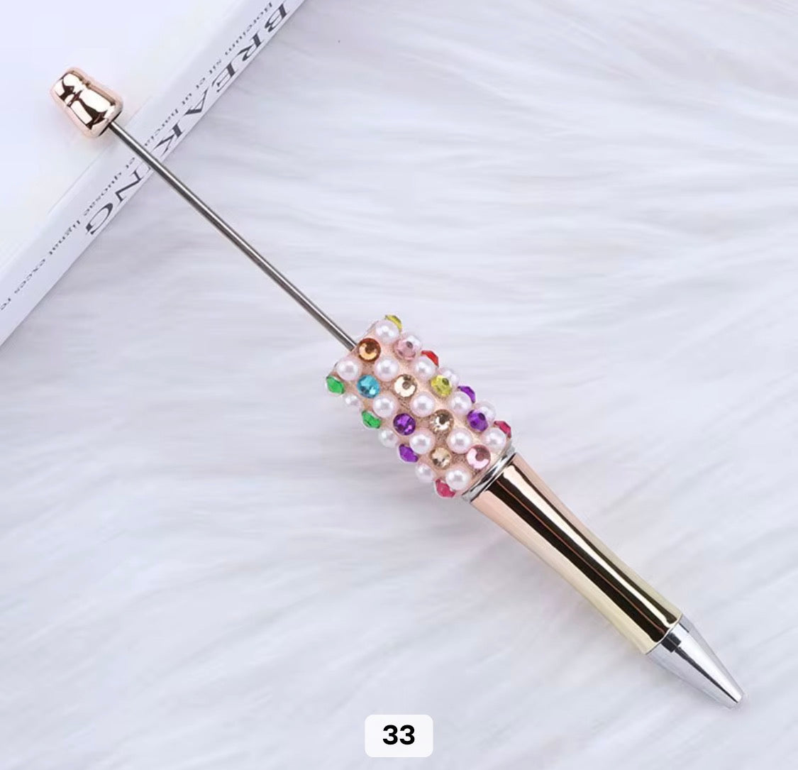 Rhinestone Pearl Shinny Metallic Beadable Pens