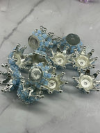 Rose Metal Alloy Crown Beads
