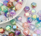 16mm Polygonal Cracked AB Bicolored Beads-B10