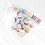 Rhinestone Metal Wavy Metal Spacer Mix (50 Pcs)