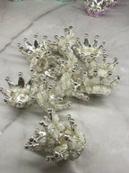 Rose Metal Alloy Crown Beads