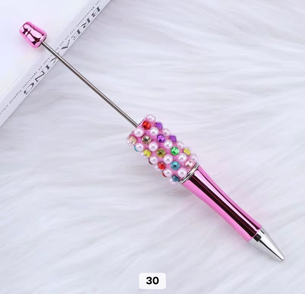 Rhinestone Pearl Shinny Metallic Beadable Pens