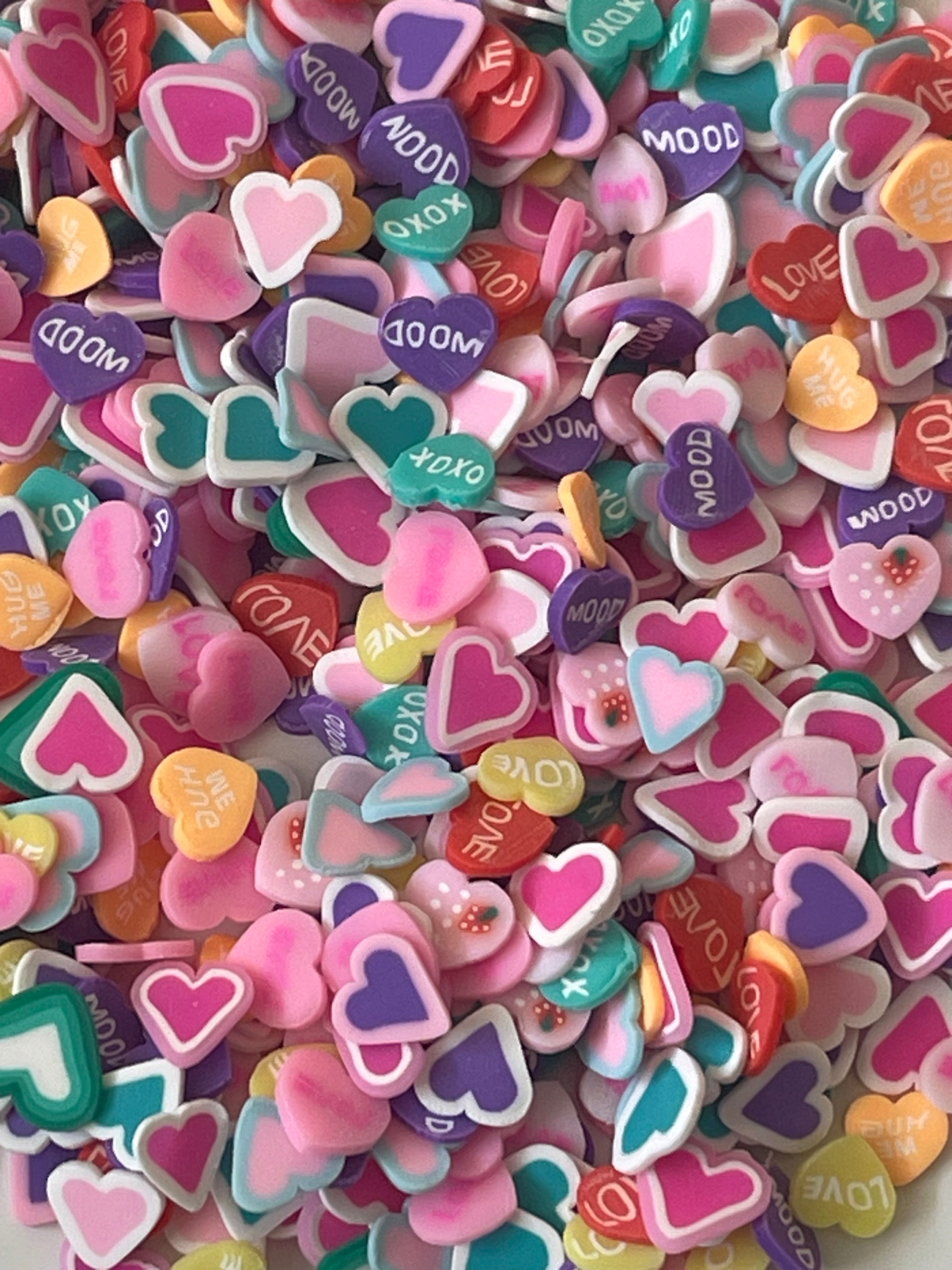 Love Heart Fimo Slices-✨️