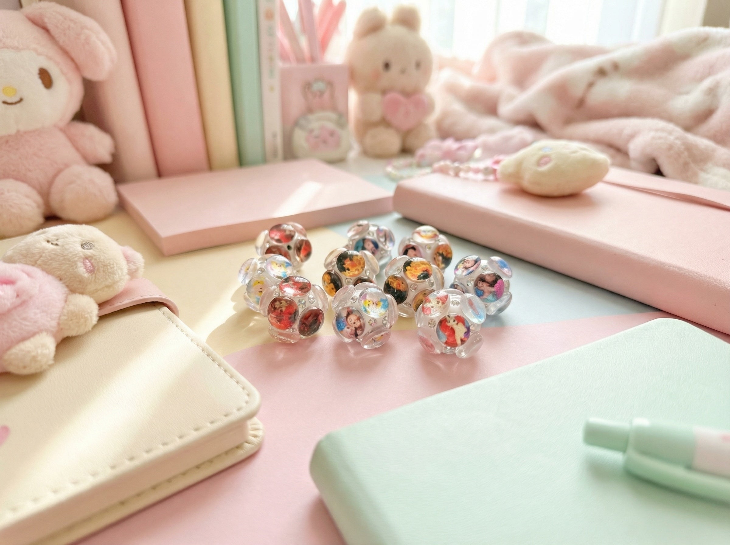 20mm Princess Crystal Fancy Bead (5pcs)
