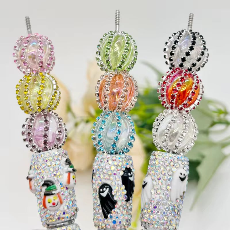18mm Clear Rhinestone Beads (5pcs)-S9