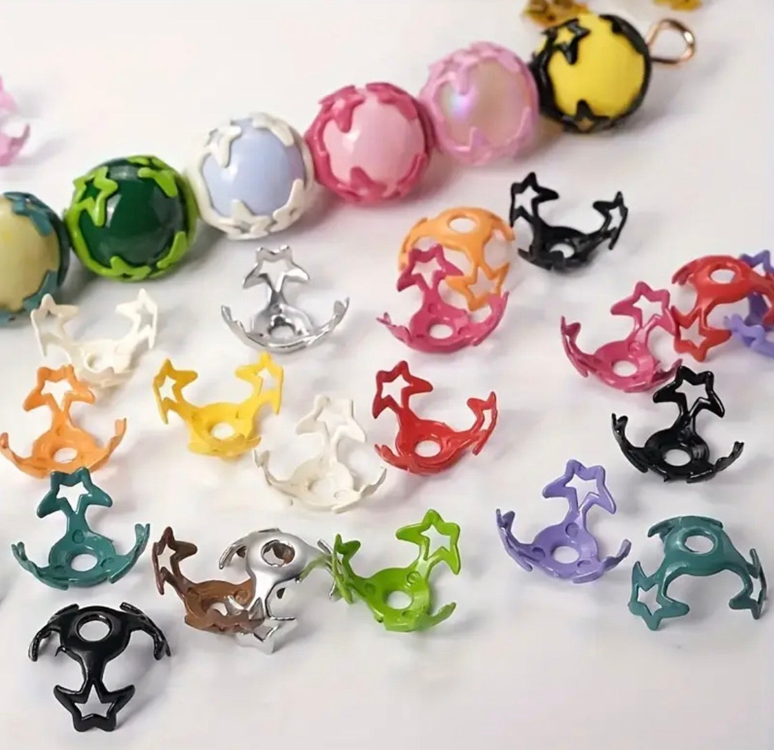 Bright Star Bead Caps