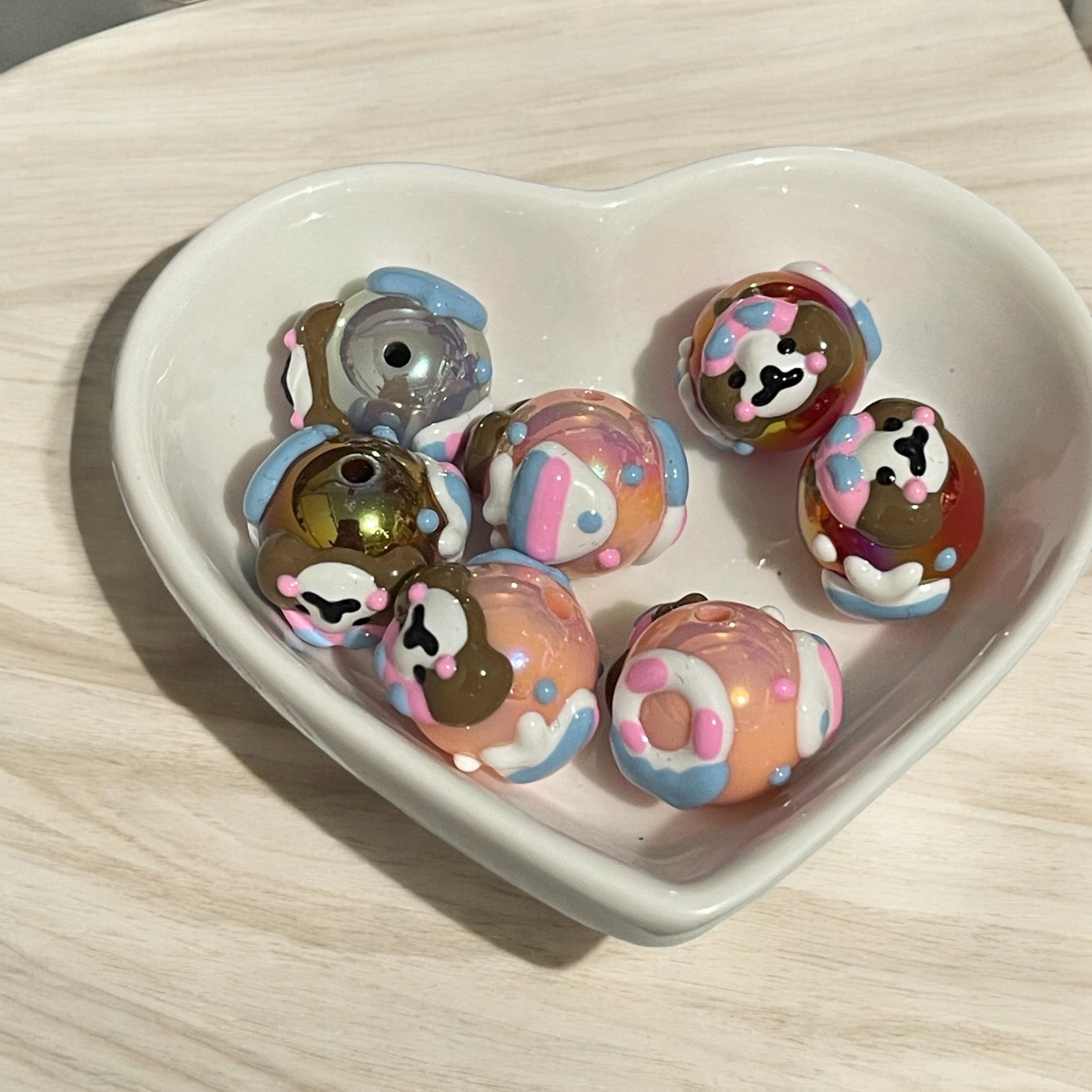 16 mm Dog Handpainted Bead Secondary image