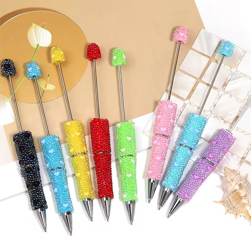 Love Heart Bubble Bright Beadable Pens Main image