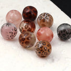 16mm Animal Print Wide Hole Neutral Colors Mix-Y10