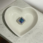 16mm Square Metal Rhinestone Beads