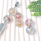 16mm Clear Embedded with Seashells Luxury Beads-E23