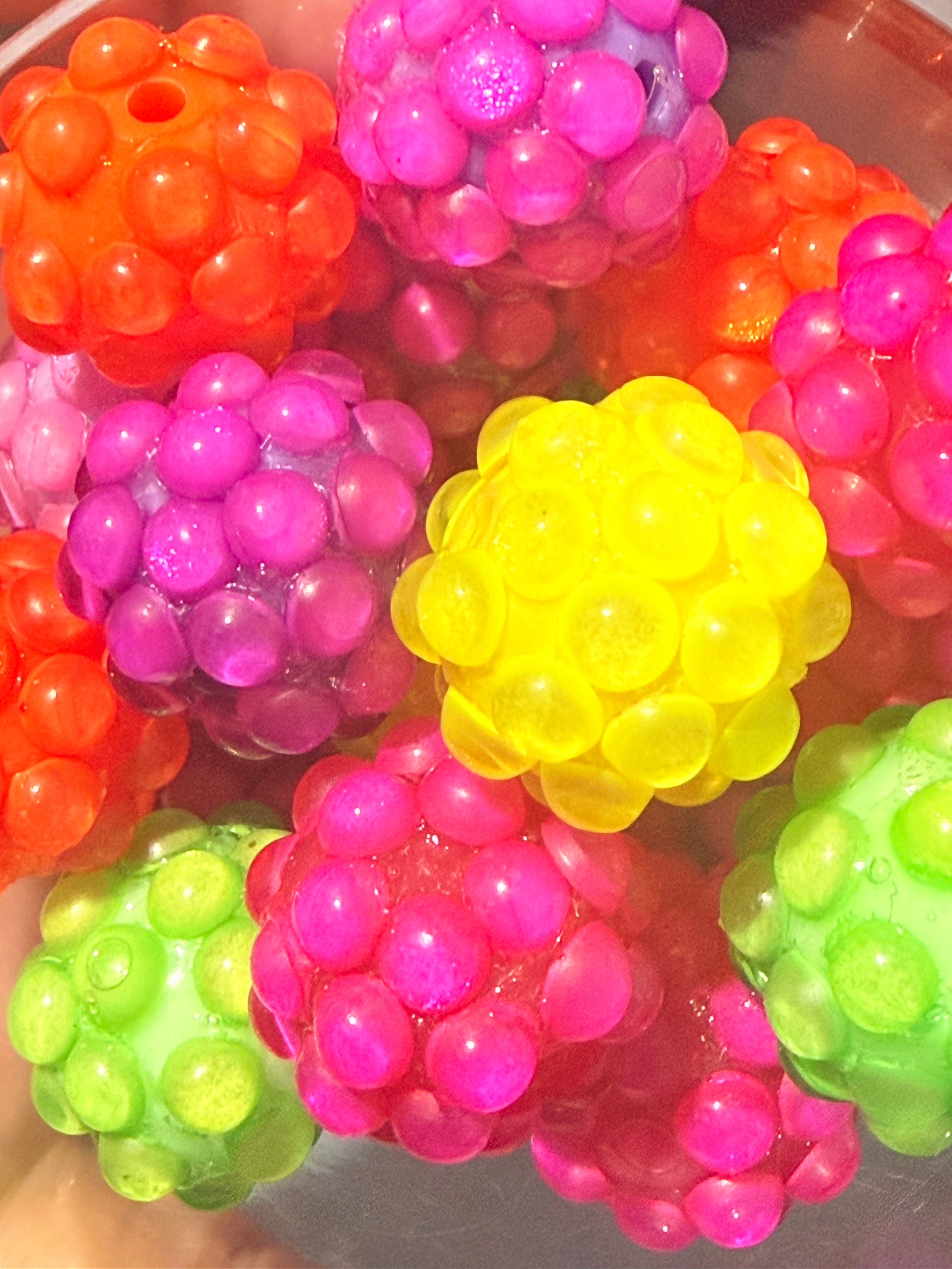 20mm  Bubble Cristal Fancy Beads (5pcs)