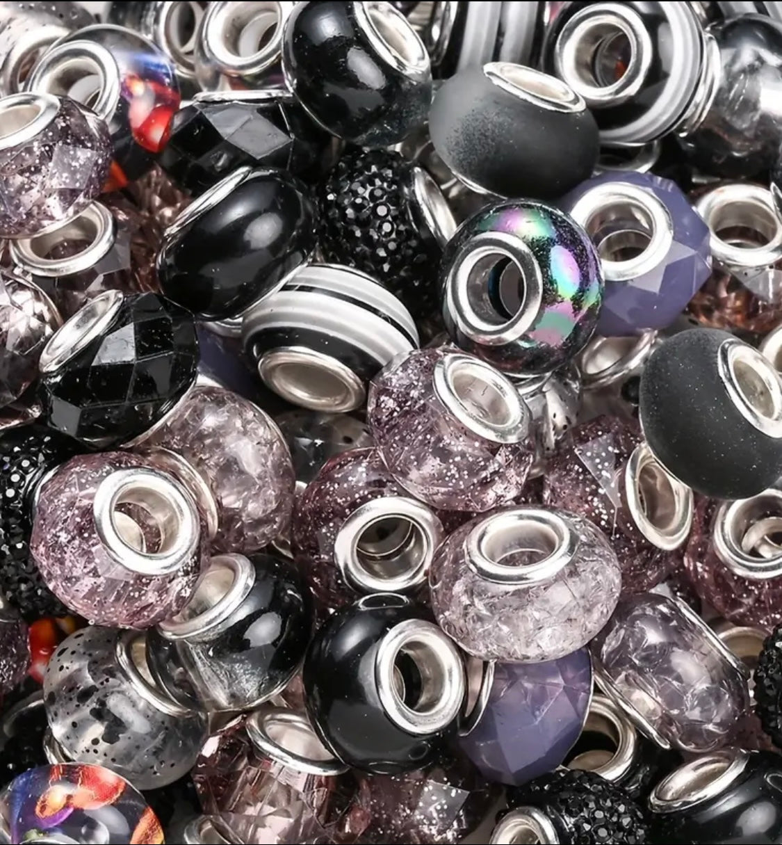 European Style Large Hole Spacer Mix
